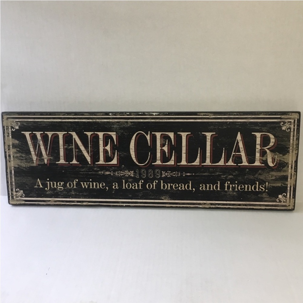 Wine Cellar Wooden Wall Hanging Sign